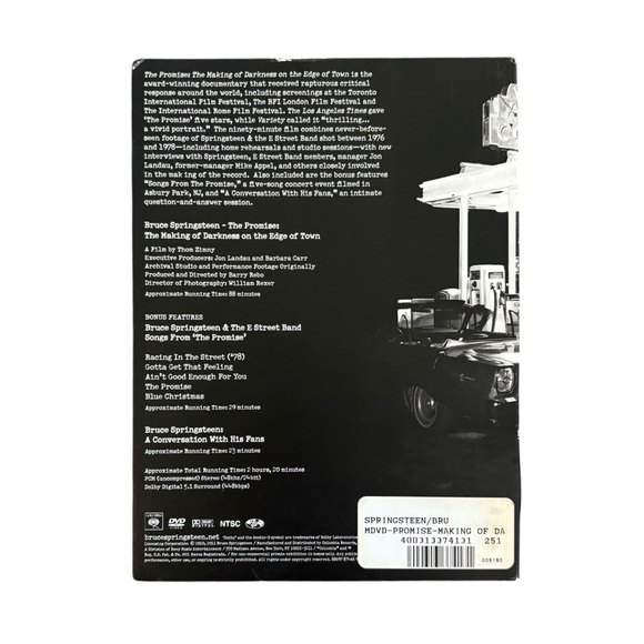 Bruce Springsteen The Promise: the Making of Darkness on the Edge of Town DVD - Picture 2 of 11
